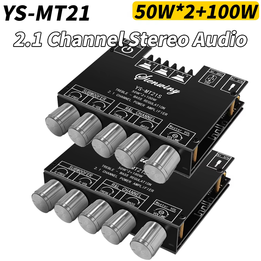 ZK-MT21 Subwoofer digitale Leistungs verstärker platine Aux 12V 24V 2,1 Kanal Stereo verstärker modul 50 wx2 100W Bluetooth 5,0 Bass verstärker