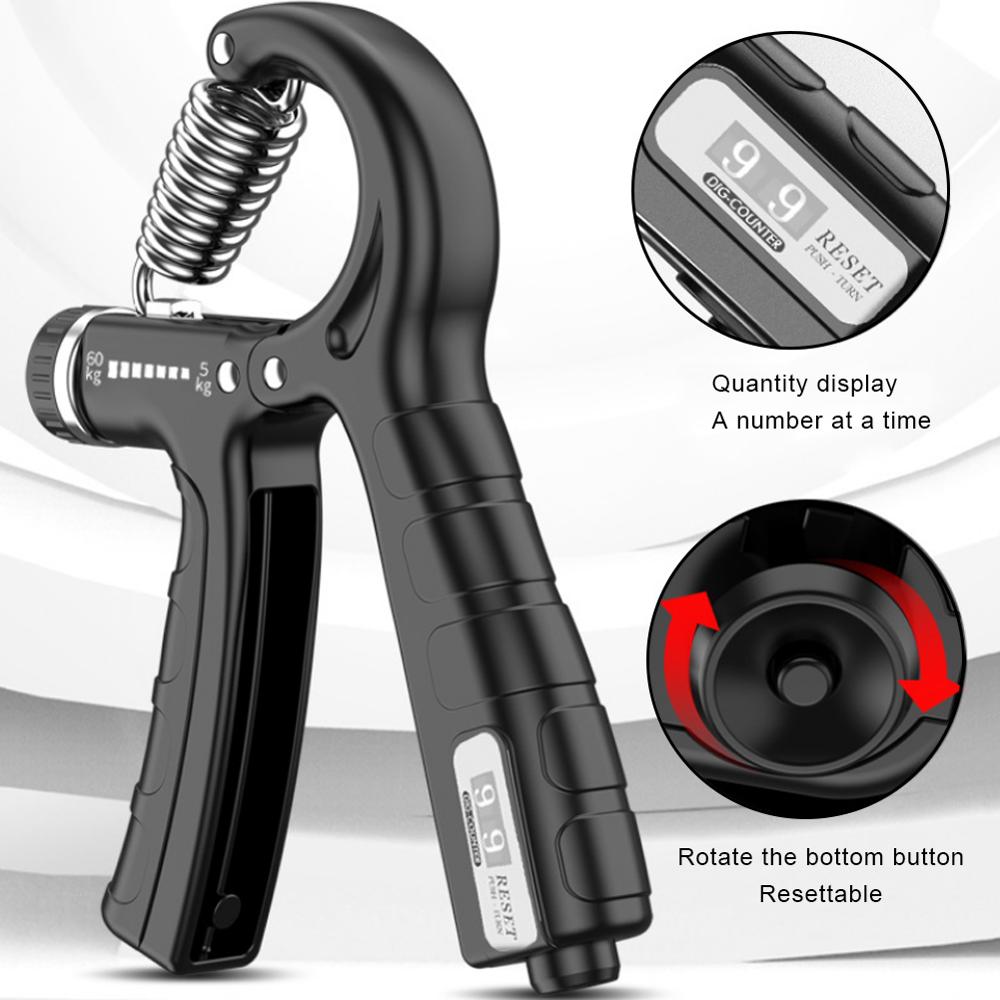 Mechanical Counting Adjustable Grip Force Finger Strength Training Device Strength Exercise Decompression Toy Fitness Equipment