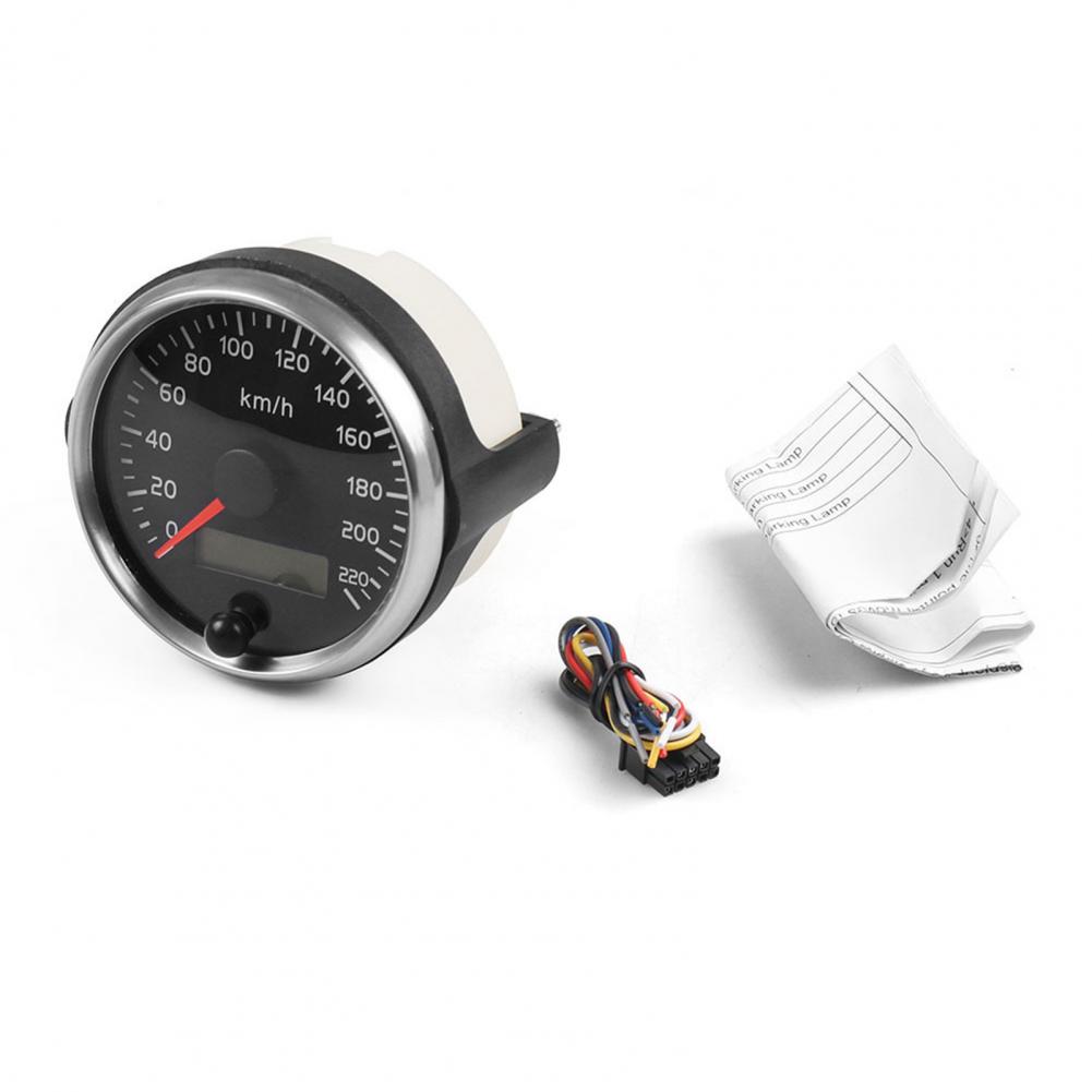 2 In 1 Speedometer Rust-proof ABS Universal 85mm Speedometer for Outdoor 12/24(v) 2 Inch Sensitive Mileage Counter Speed Gauge