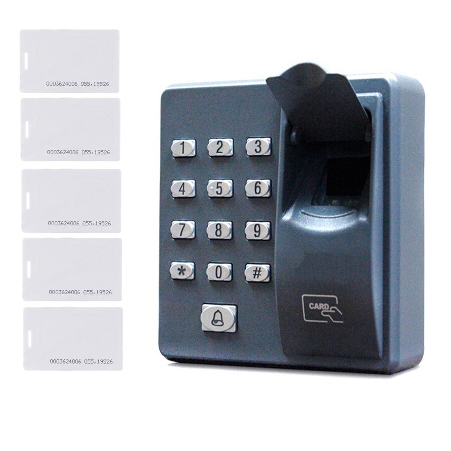 Fingerprint Access Control System Entrance Password Keyboard Access Controller Id Card/Fingerprint/Password: AC and 5pcs ID card