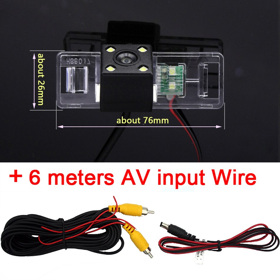 170° AHD 1080P Special Vehicle Rear View Reverse Camera for Nissan Note Tone E11 Geely Vision X6 Emgrand X7 LIFAN X50 X60 Car: 4led Rear Camera