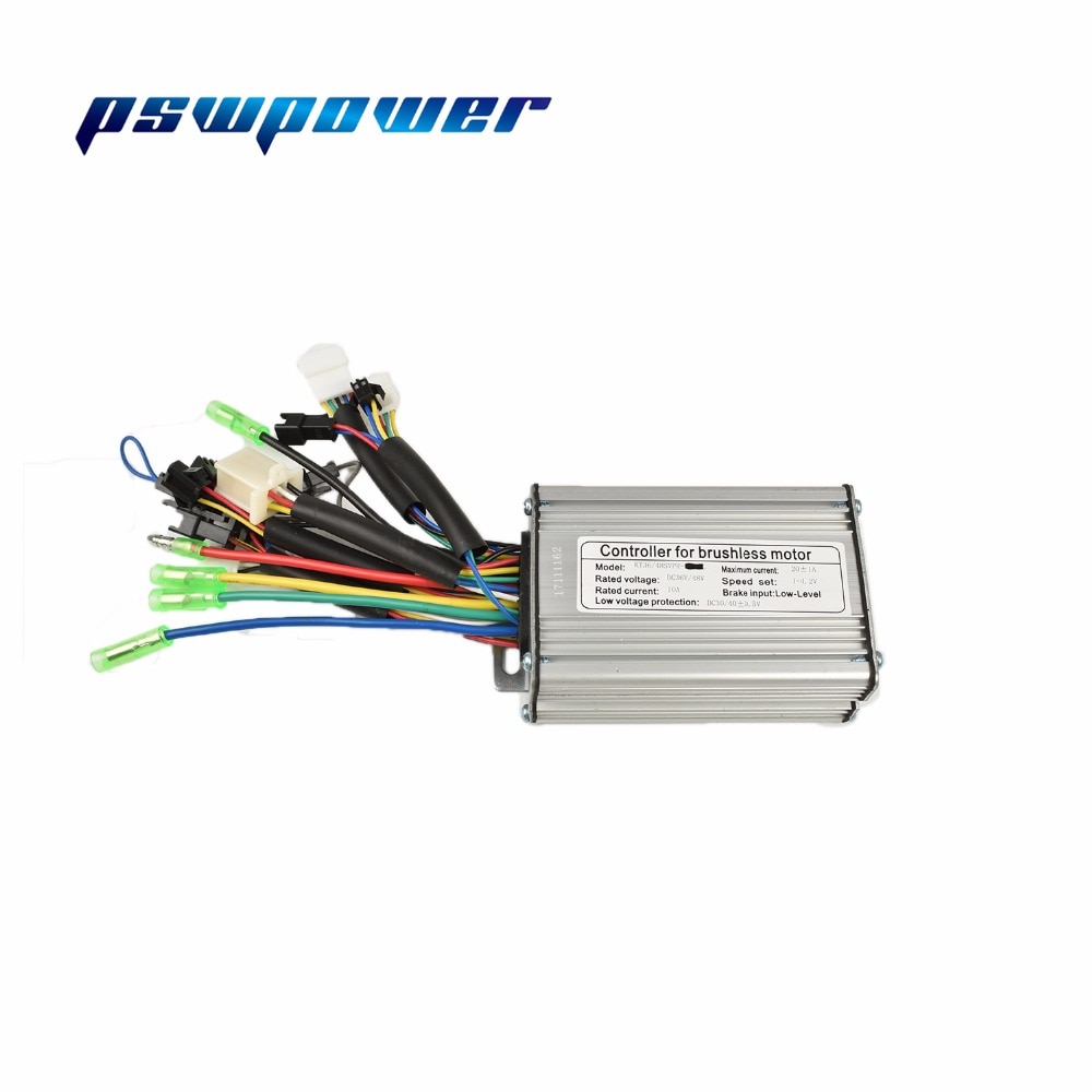 36V/48V 500W Brushless DC Sine Wave sensor Controller ebike Electric Bicycle Hub Motor Controller with right output