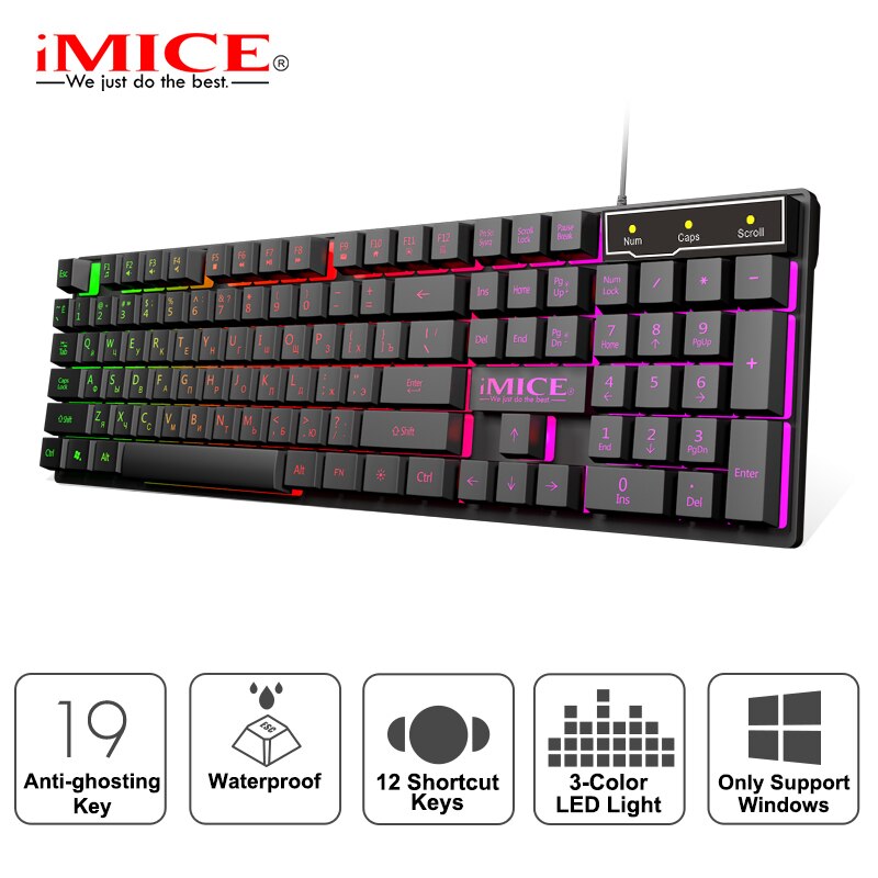 Houten Toetsenbord Polssteun voor Gaming en Standaard 104-Toetsen Keyboards