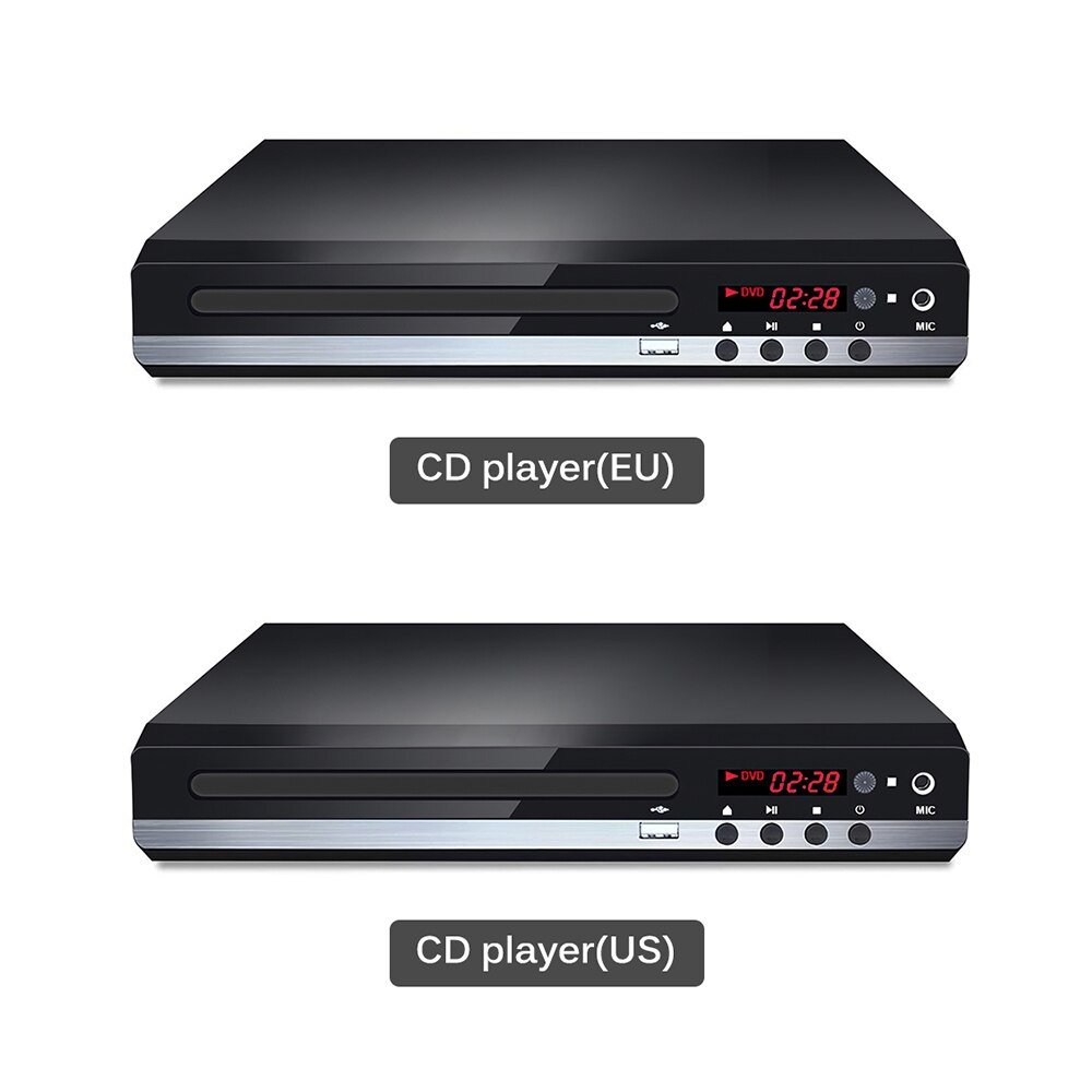 High Definition Portable DVD Player HDMI DVD 229 Player EVD Player Supports U Disk Playback VCD Player Durable CD Player