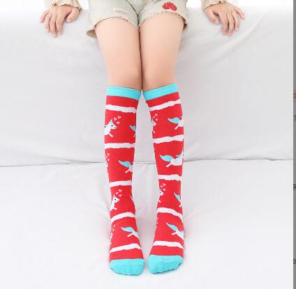 Autunno nuovo cartone animato calzini a tubo dritto per bambini calze al ginocchio cartoni animati stampa animalier ragazze calzino lungo sokken bambini neonato: style 5