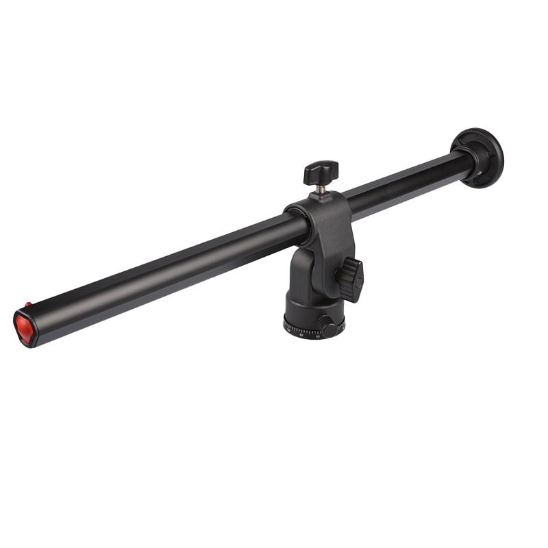 Camera Tripod Boom Arm External Multi-Angle Center Column Extension Arm Locking Mount System Horizontally Vertically Rotatable