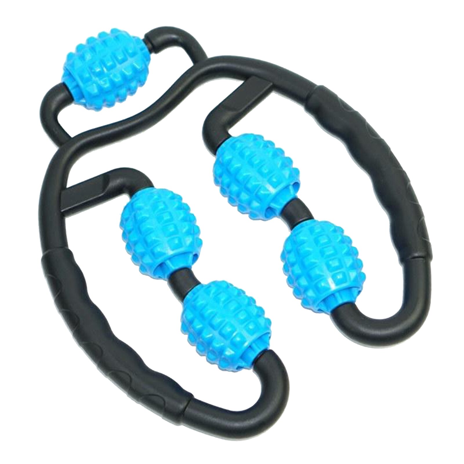 Body Roller Massager Voor Kalveren Benen Armen Tennis Elleboog Spierpijn Stijfheid Been Nek Pijn Zelf Massager Body Onderdelen Roller: Blue Black