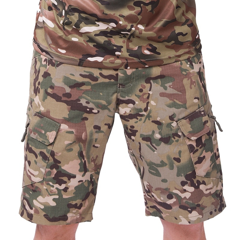 Men's Asymmetrical Camouflage Shorts main image 0