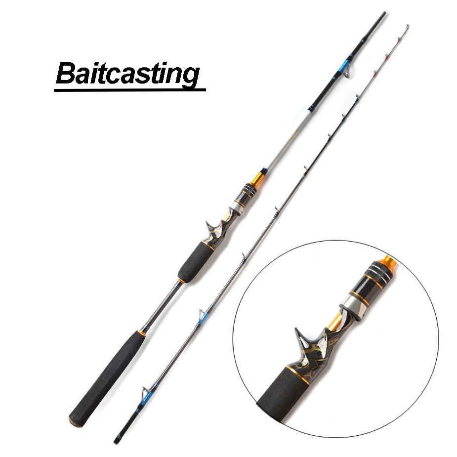 TOMA 1.80m Jigging ośmiornica spinning wędka węglowa 2 sekcja MH 50-180g przybrzeżny morze gitara basowa odlew wędka na łódkę słonowodne