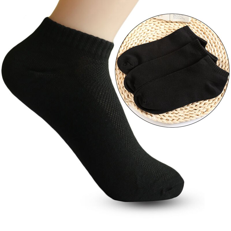 5 Paare Kurze Knöchel Socke lässig Atmungsaktive Sport Socken Herbst Frühling Laufschuhe Basketball Frauen Männer niedrig schneiden Sox Stiefel Socken: schwarz / 1 paar