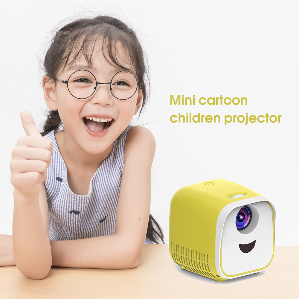 Mini projecteur L1 Full HD 1080P pour enfants, l'éducation préscolaire, prise en charge de carte TF LED