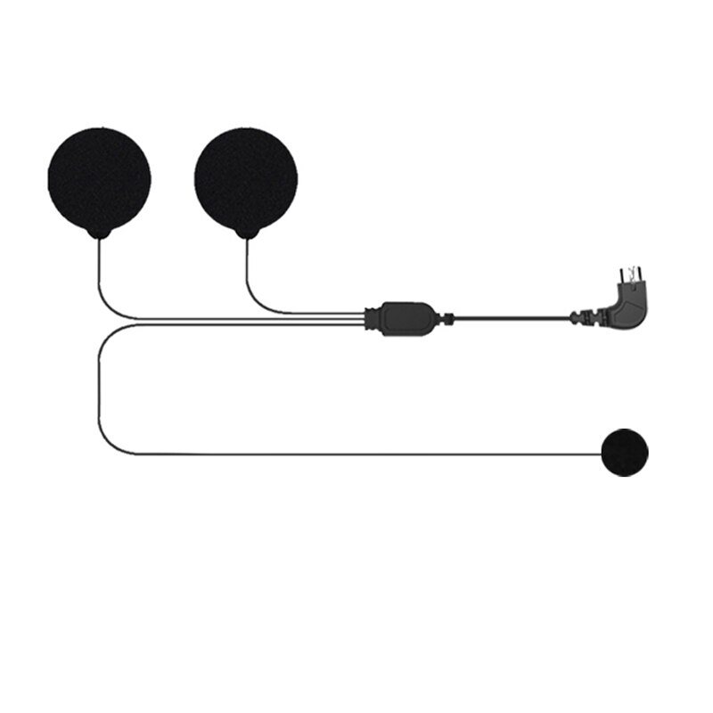 Maxto M2 M3 Motorcycle Helmet Headset Intercom Glued Adhesive Base Holder Mount + Soft Microphone Earphone for Maxto M2/M3