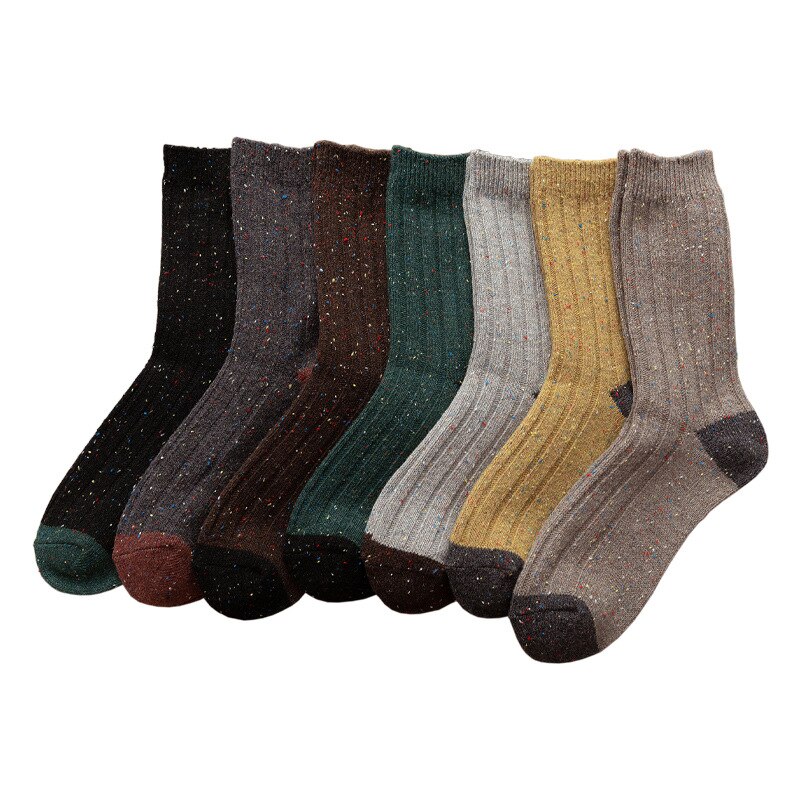 Calcetines de para hombre , nuevos calcetines de Otoño Invierno, calcetines largos transpirables de algodón para negocios, calcetines cortos elásticos para hombre, 1 par