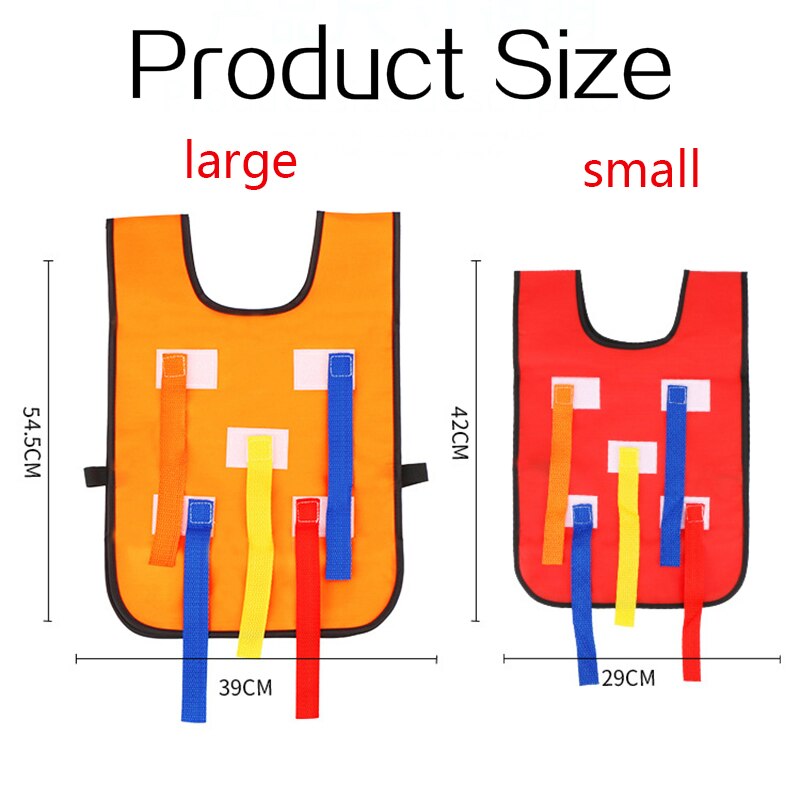 Kids Outdoor Funny Game Catching Tail Training Waistcoat Belt Props For Teamwork Sport Game Toys For Children Adult Kindergarten