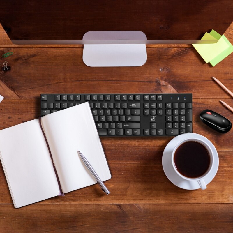 2.4G Wireless Keyboard And Mouse Combination, Waterproof, Compatible With Window XP, Vista, Win7, Win8, Win10.