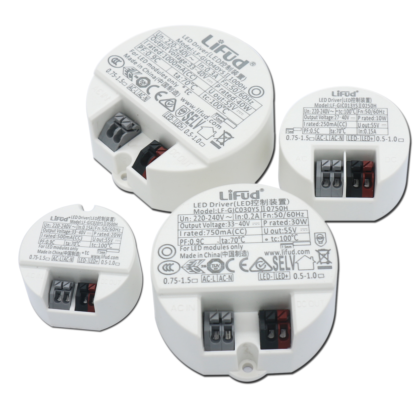 Pilote LED 40W 30W 20W 18W 14W 12W 10W DC33-40V, alimentation de plafond, transformateurs d'éclairage AC220-240V, projecteur LED à monter soi-même