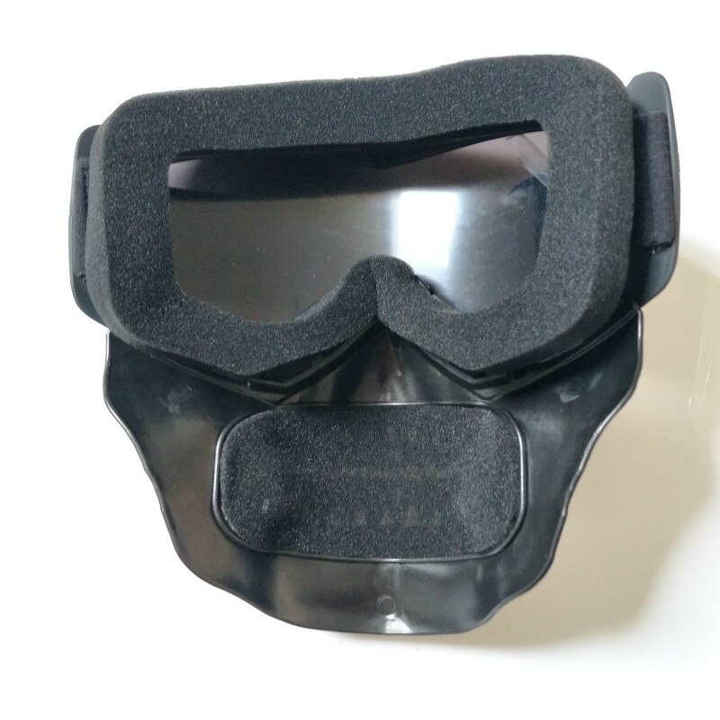 Cool skull moto rcycle máscara facial con gafas desmontable modular gafas máscara para moto de cara abierta Vintage Casco moto Casco