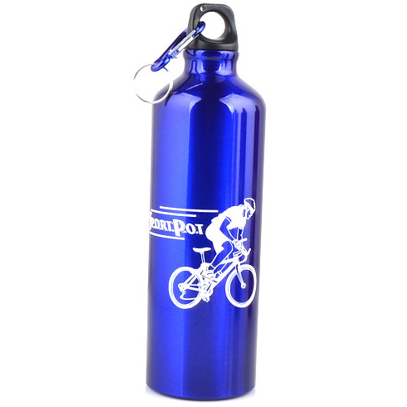 Aço inoxidável chaleira ao ar livre profissional homem e mulher esportes garrafa 750ml sopots caneca: Azul