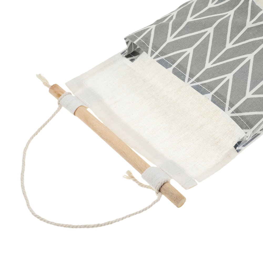 Organizador de pared de lino y algodón con 3 bolsillos, bolsas de almacenamiento, bolsa para la puerta del dormitorio, bolsillo de almacenamiento para el hogar, bolsa colgante de decoración