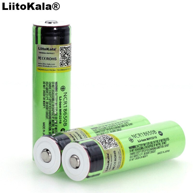 Liitokala Originele NCR18650B 3,7 V 3400 Mah 18650 Lithium-Akku Mit Spitzen (Keine Pcb) Batterien