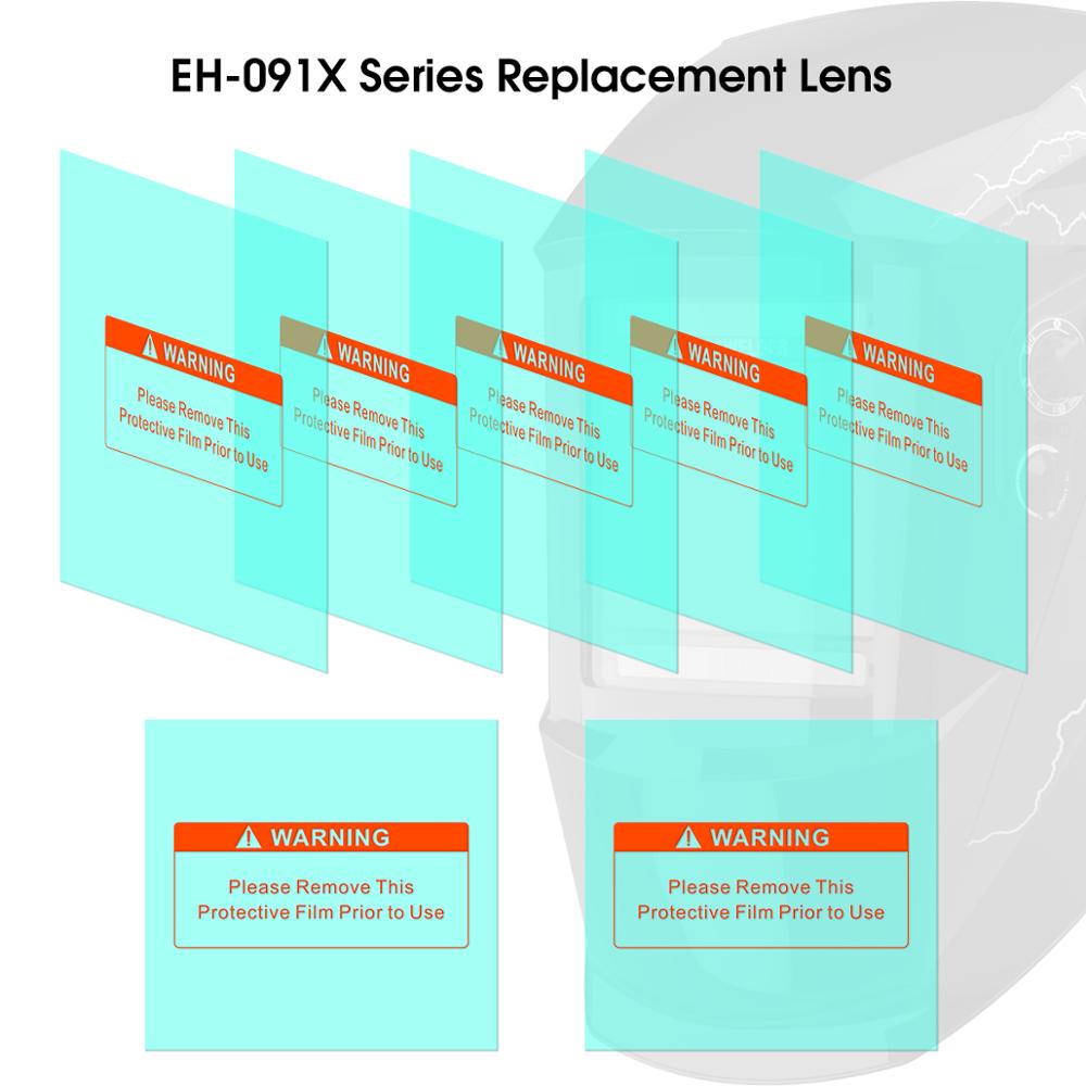 Yeswelder 5 Pcs Outer En 2 Stuks Innerlijke Alternate Vervangbare Bescherming Lens Voor EH-091X Serie Lashelm