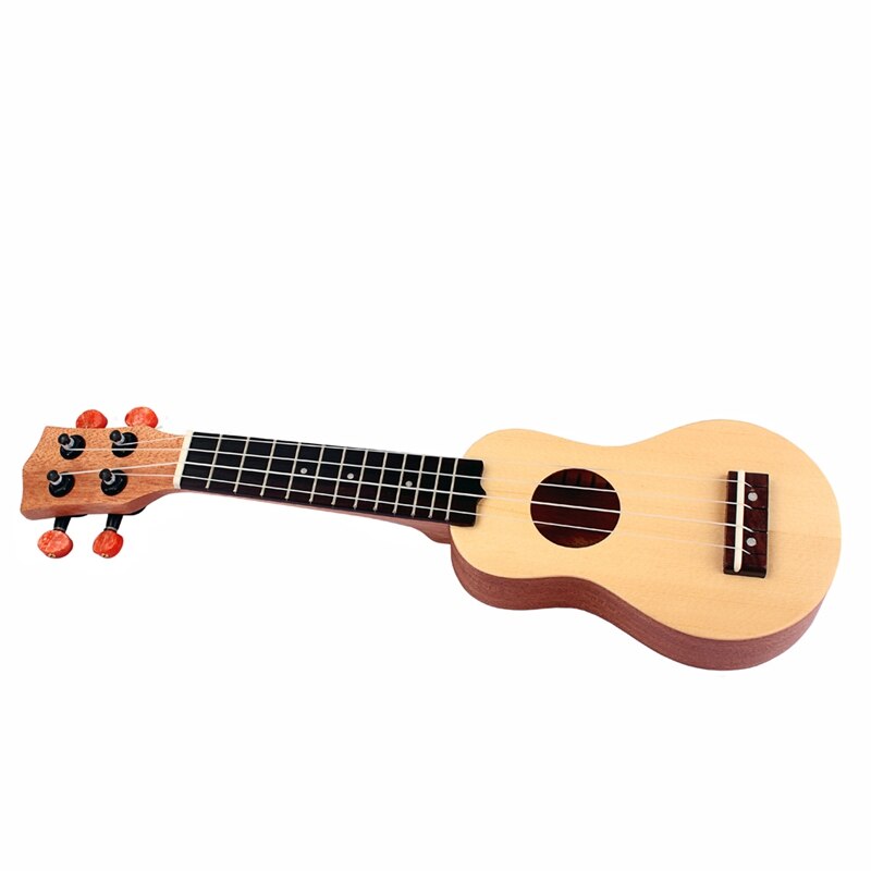 17 Inch Spruce Wood Ukulele Portable Ukulele Solid Mini Travel Guitar with Bag