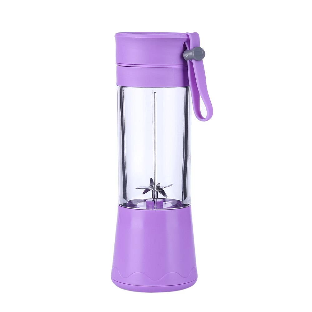 380ml 4/6 Blades USB Rechargeable Juicer Household Mini Lemon Juice Extractor Machine Portable Food Blender Mixer