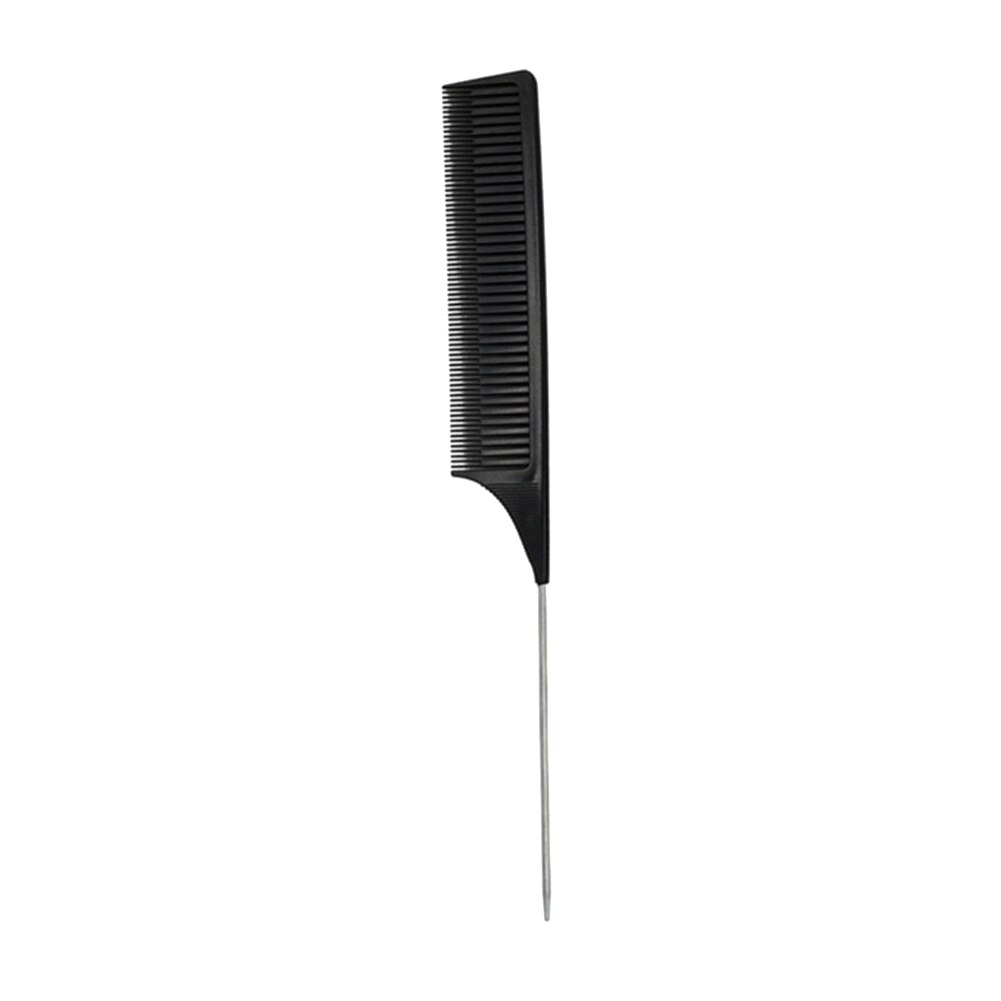 Peine fino de plástico resistente al calor para realzar el cabello, peine de estilismo de salón, peine de tinte separado para peluquería: Black