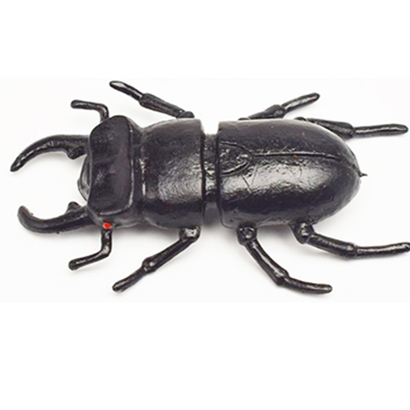 10 pièces/lot 5.5cm simulation scarabée jouets spécial réaliste modèle Simulation insecte jouet pépinière aides pédagogiques blague jouets