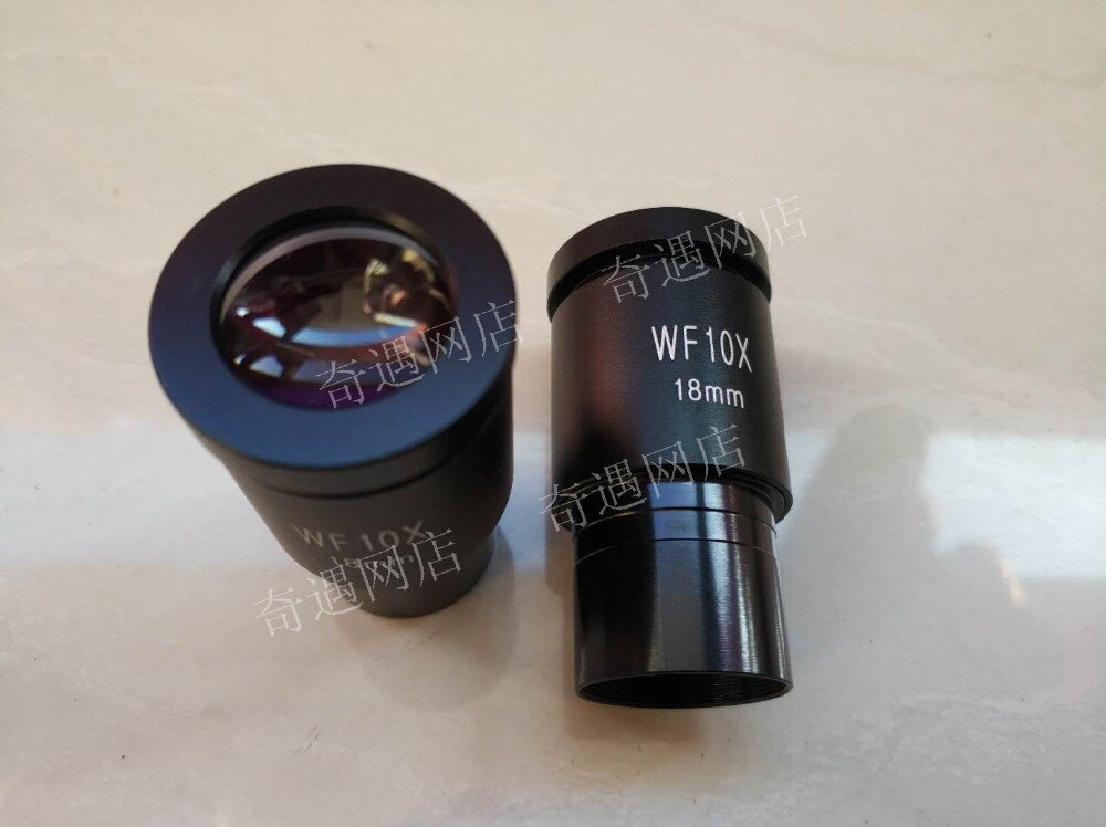 WF10X 18mm Wide Angle Eyepiece With Scale, Bright And Clear Image, Protects Eyesight, 23.2mm Installation Size, Easy Angle Adjustment And Calibration, For Most Microscopes