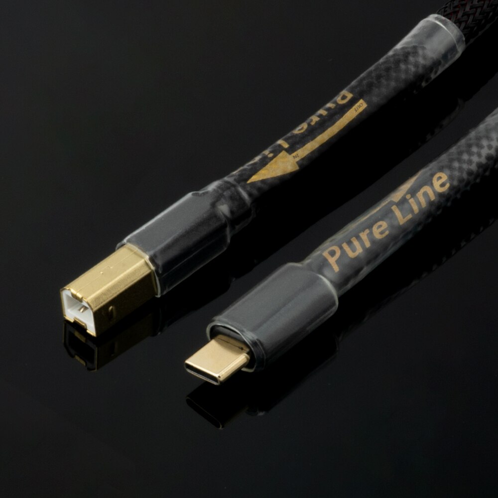 Mogami 2534 pläterad usb c till b-kabel usb typ c till b ljuddatakabel dac otg macbook pro mobiltelefon thunderbolt dac-kabel