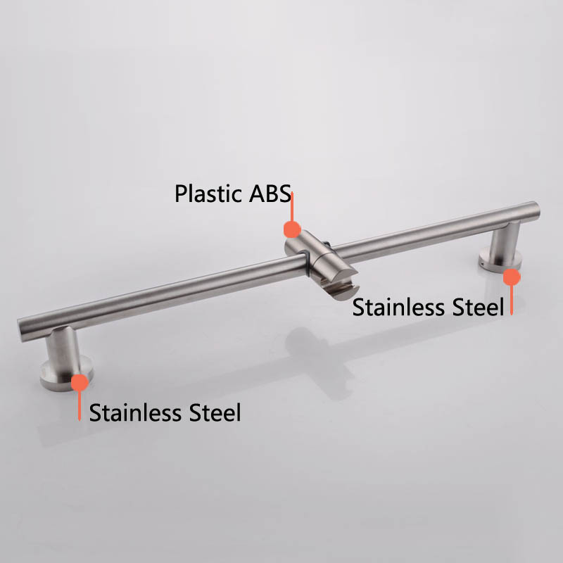 3-Function Hand Shower Head with Adjustable Slide Bar Brushed SUS304 Stainless Steel LYTZ064