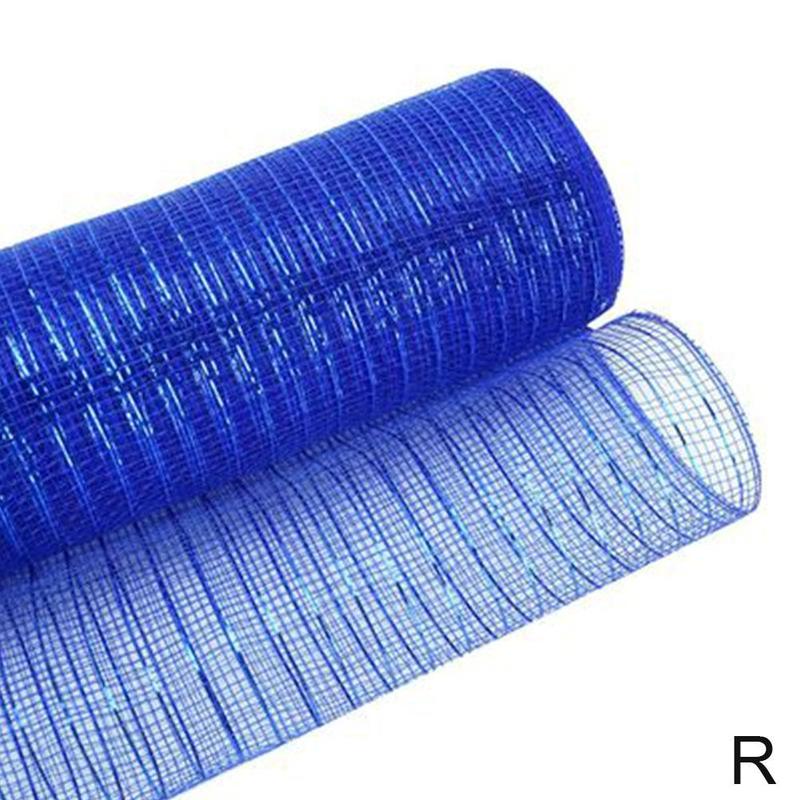 Mesh Ribbon Home Wedding Decor Poly Mesh Ribbon With Metallic Foil Each Roll For Wreaths Swags Bows Wrapping And Decorating: R