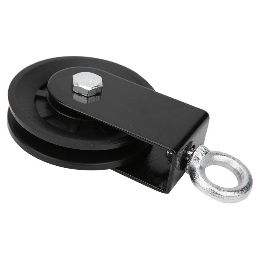 Durable Fitness Equipment Bracket Pulley Mute Hanging Wheel DIY Support Plastic Nylon Wheel Set