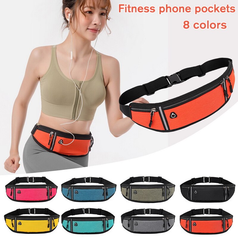 Reizen Multifunctionele Sport Pocket Mini Heuptasje Voor Vrouwen Draagbare Handige Usb Taille Waterdichte Telefoon Riem Tas