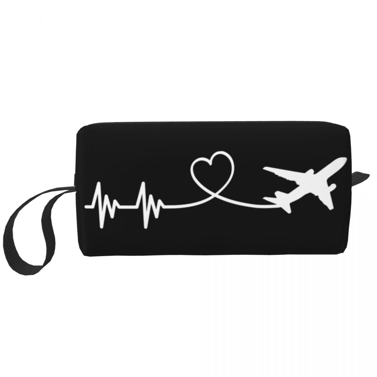 Custom Airbus Fighter Pilot Travel Cosmetic Bag Women Aviation Airplane Toiletry Makeup Organizer Lady Beauty Storage Dopp Kit: plum