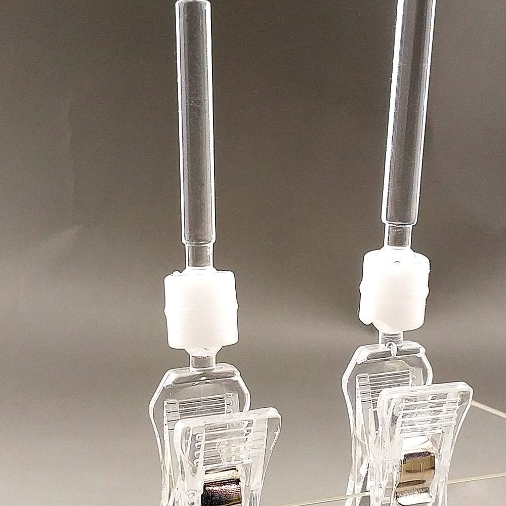 C012 Clear POP Merchandise Plastic Sign Signage Paper Card Display Price Label Small Clips Holders In Retail 30pcs