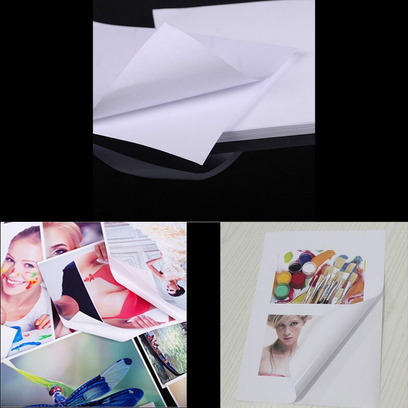 135g 150g A4/A3 50 High Gloss Self-adhesive Inkjet Printing Paper and Adhesive Tape Photo Paper Stickers Digital Photo Stickers