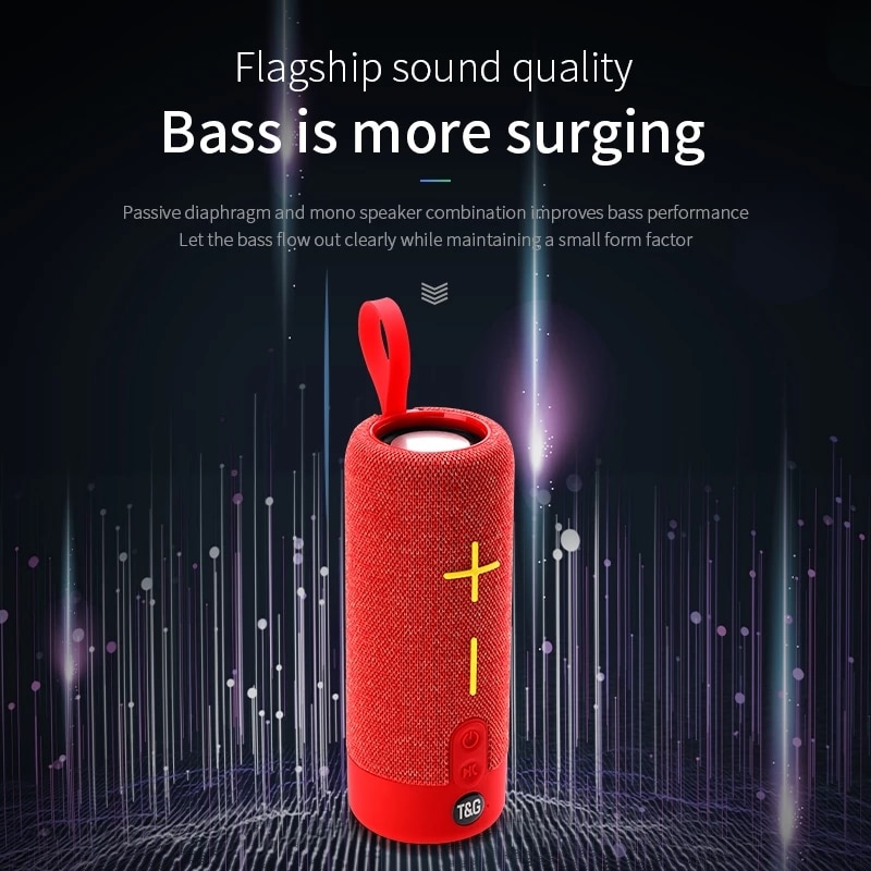 Portable Wireless Speakers Subwoofer Outdoor Powerful Boombox Music Player Sound Box Column For Bluetooth FM Radio Loudspeakers