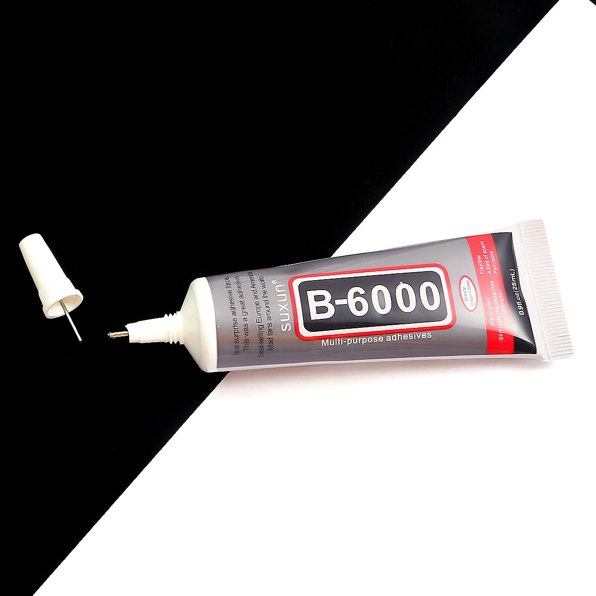 1 pz stile mescolare strass colla fredda B7000 B6000 resina epossidica super colla sigillante per gioielli strass vetro scarpe per telefoni cellulari: B6000 15ML