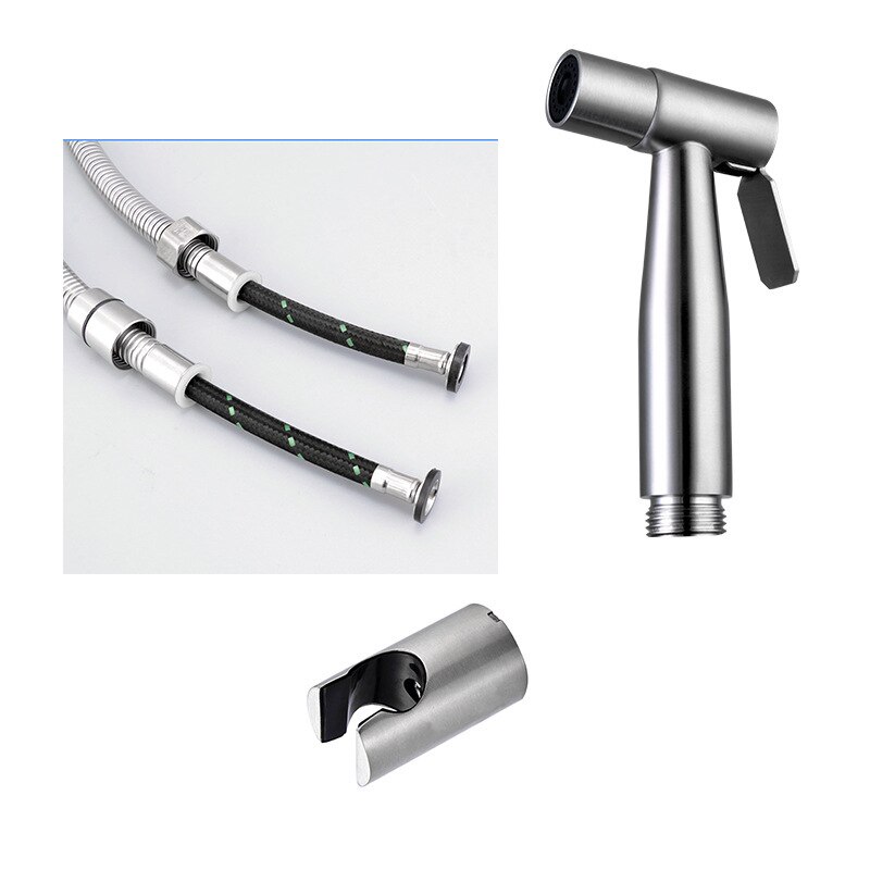 304 handdouches van roestvrij staal, driehoekig toiletventiel, sproeipistool, bidet, sanitair, accessoires, anale douche: F