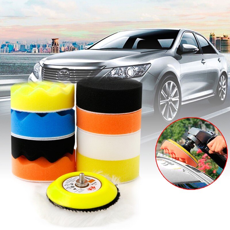 gorący 10 sztuk 3 \ "M6 wątek polerowanie bufor zestaw nakładek robić polerowania samochodu szlifierka powietrza