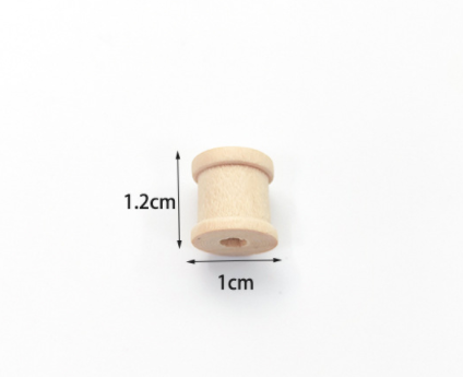 5/10pcs Wooden Bobbins Empty Thread Spools For Twine Wire Ribbons Reel Spool Sewing Accessories Tools DIY Wood Crafts: Orange
