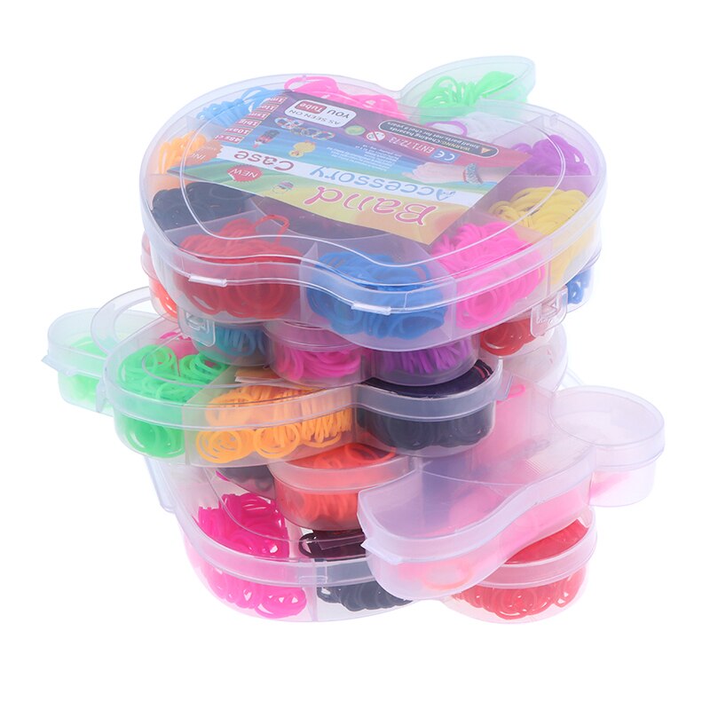 600pcs Loom Rubber DIY Band Bracelet Toys For Girl Craft Lacing Toy Woven Lace Bracelet Toy