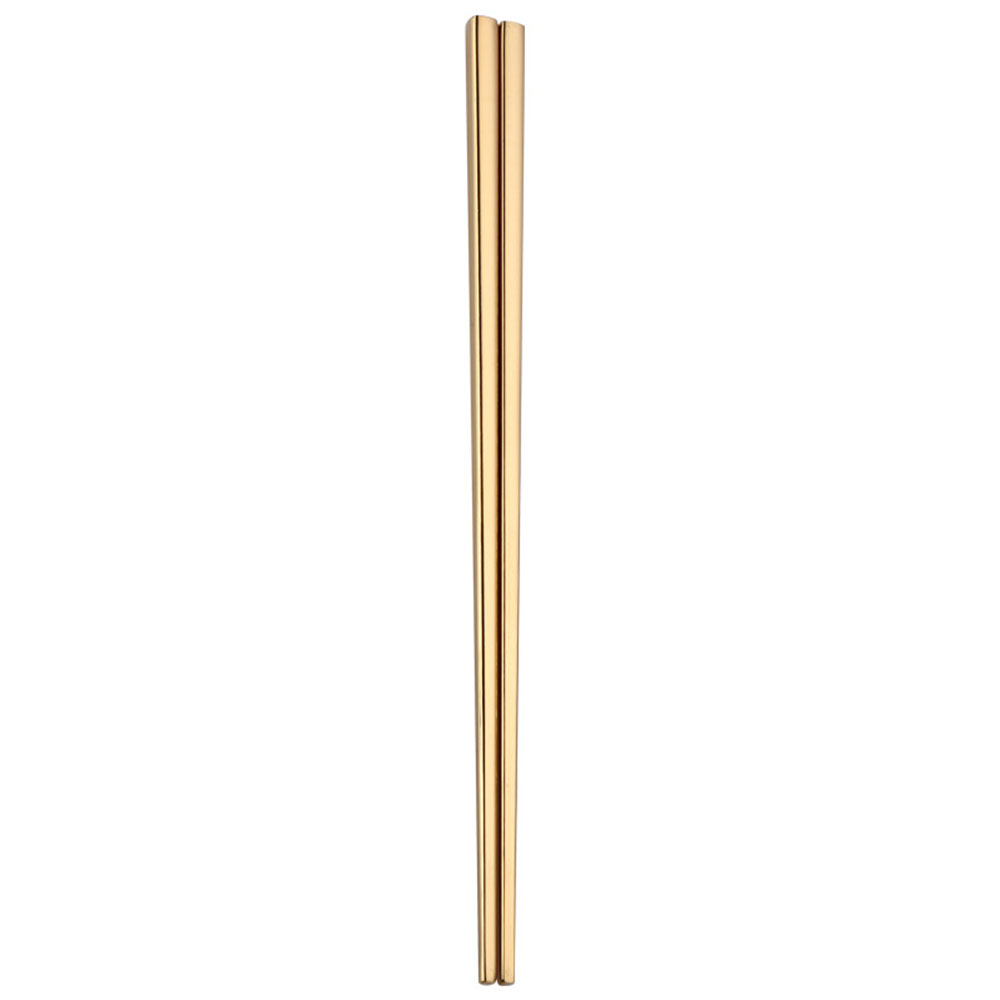 Visuelt touch 1 par rustfrit stål spiser spisepinde farverigt metal kinesisk stil spisepinde farverigt køkken bordservice indretning: Guld