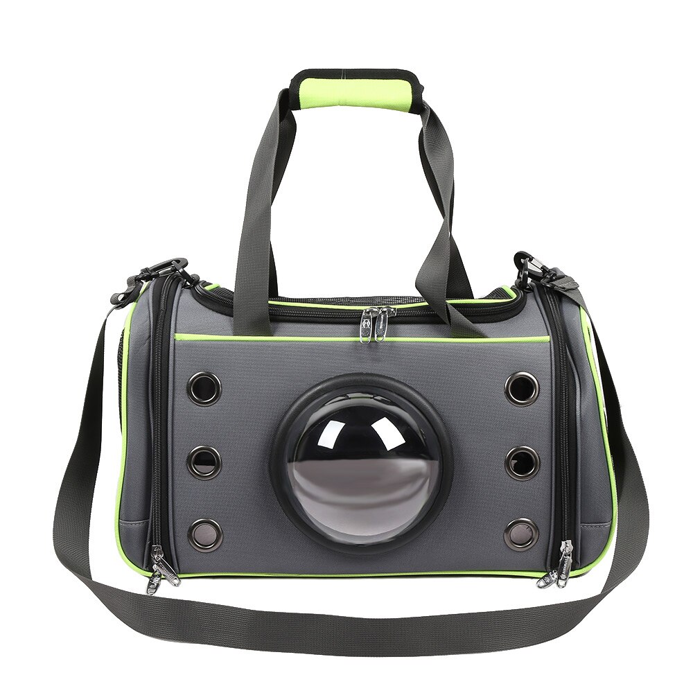 Transport bag dog space capsule shape breathable bag puppy outdoor travel shoulder bag soft kennel small dogs cats
