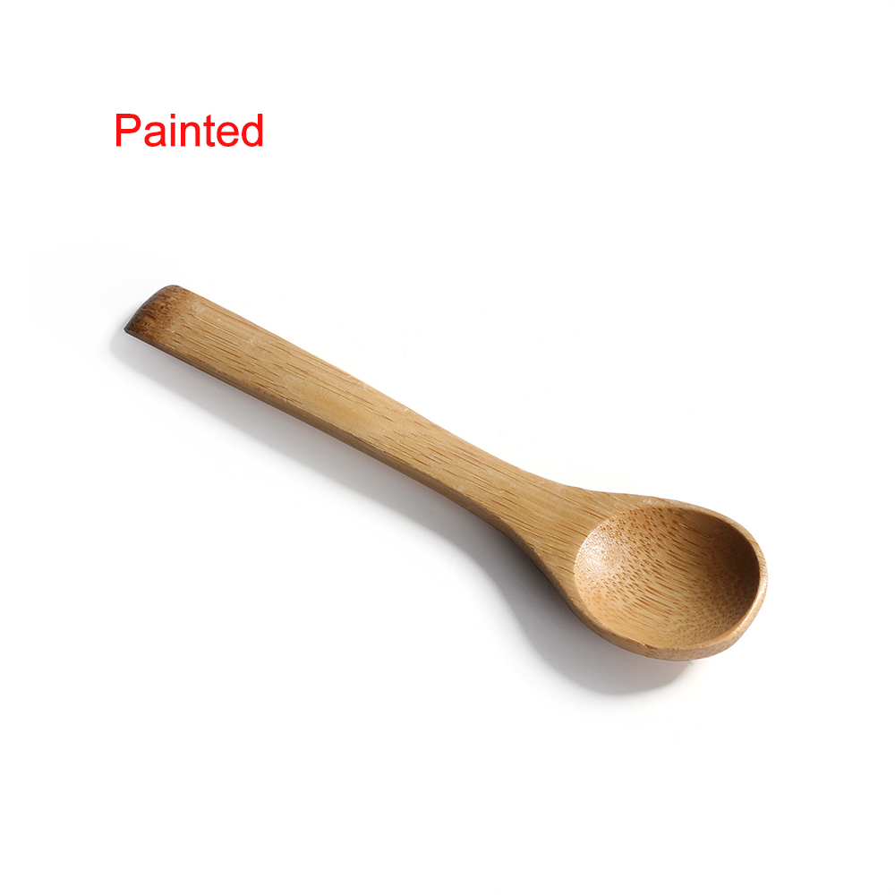 Utensilios de cocina para sopa, cuchara de té, cubertería de madera artesanal, cuchara para mermelada, cucharas de madera para cena, 1/3 unids/lote: A-1Pc