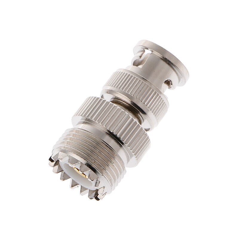 BNC Male Plug To UHF SO239 PL-259 Female Jack RF Coaxial Adapter Cable Connector