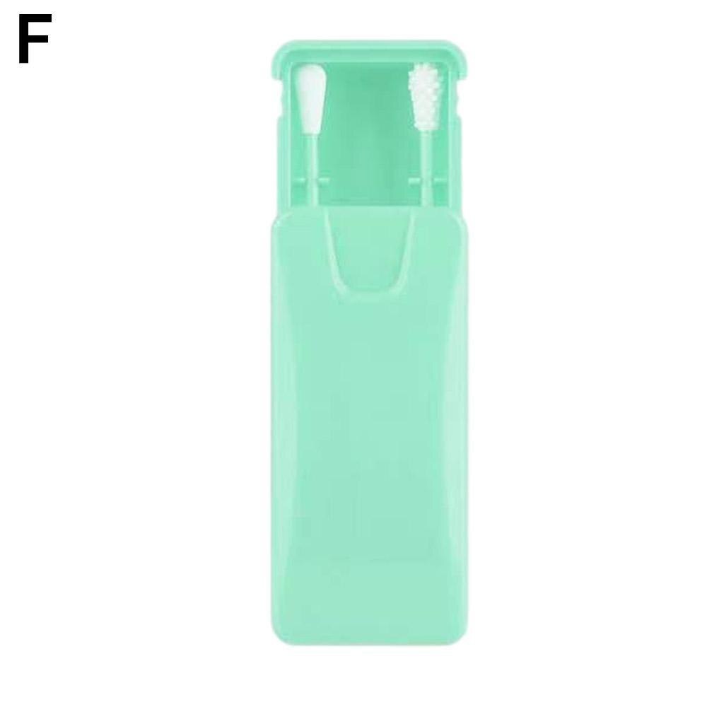 2/4Pcs/box Reusable Cotton Swab Ear Cleaning Cosmetic Silicone Buds Swabs Sticks Double-headed Recycling For Cleaning Makeup: F