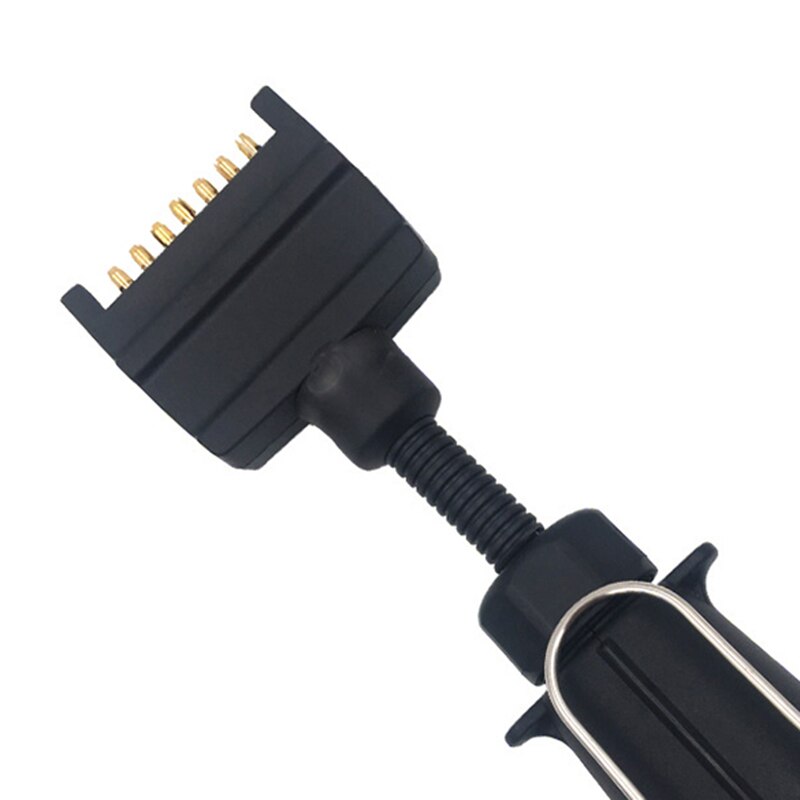 7 Pin Trailer Connector Plug Adaptor Round Female to Flat Male Caravan Boat 21*6*5.5 cm/ 8.27*2.36*2.17 inch